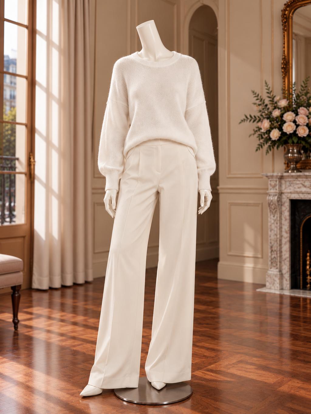 Women’s Solid Crewneck Knit Sweater