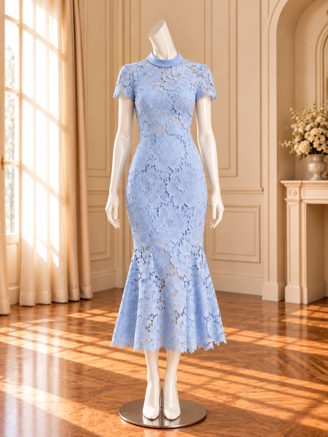 Women’s Short Sleeve Lace Dress