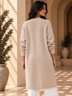 Women’s Denim Panel Pocket Knit Sweater