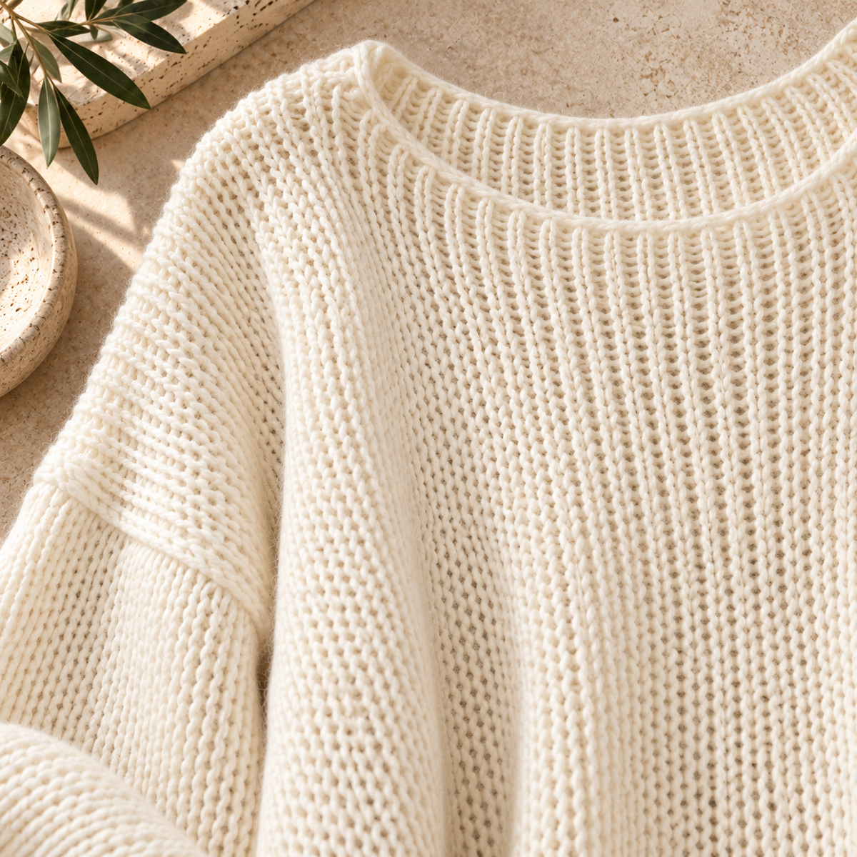 Women’s Hollow-Out Side-Slit Knit Sweater