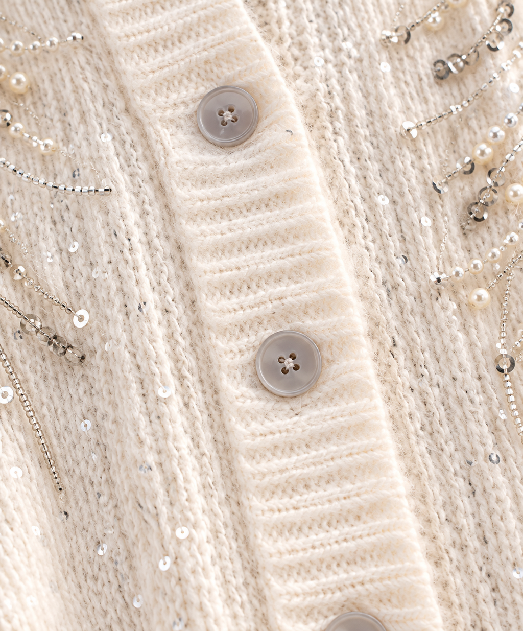 Women’s Sequin Relaxed Knit Sweater