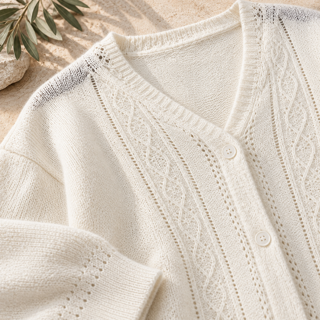 Women’s Hollow-Out Relaxed Knit Sweater