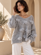 Women’s Relaxed Long Sleeve Knit Pullover