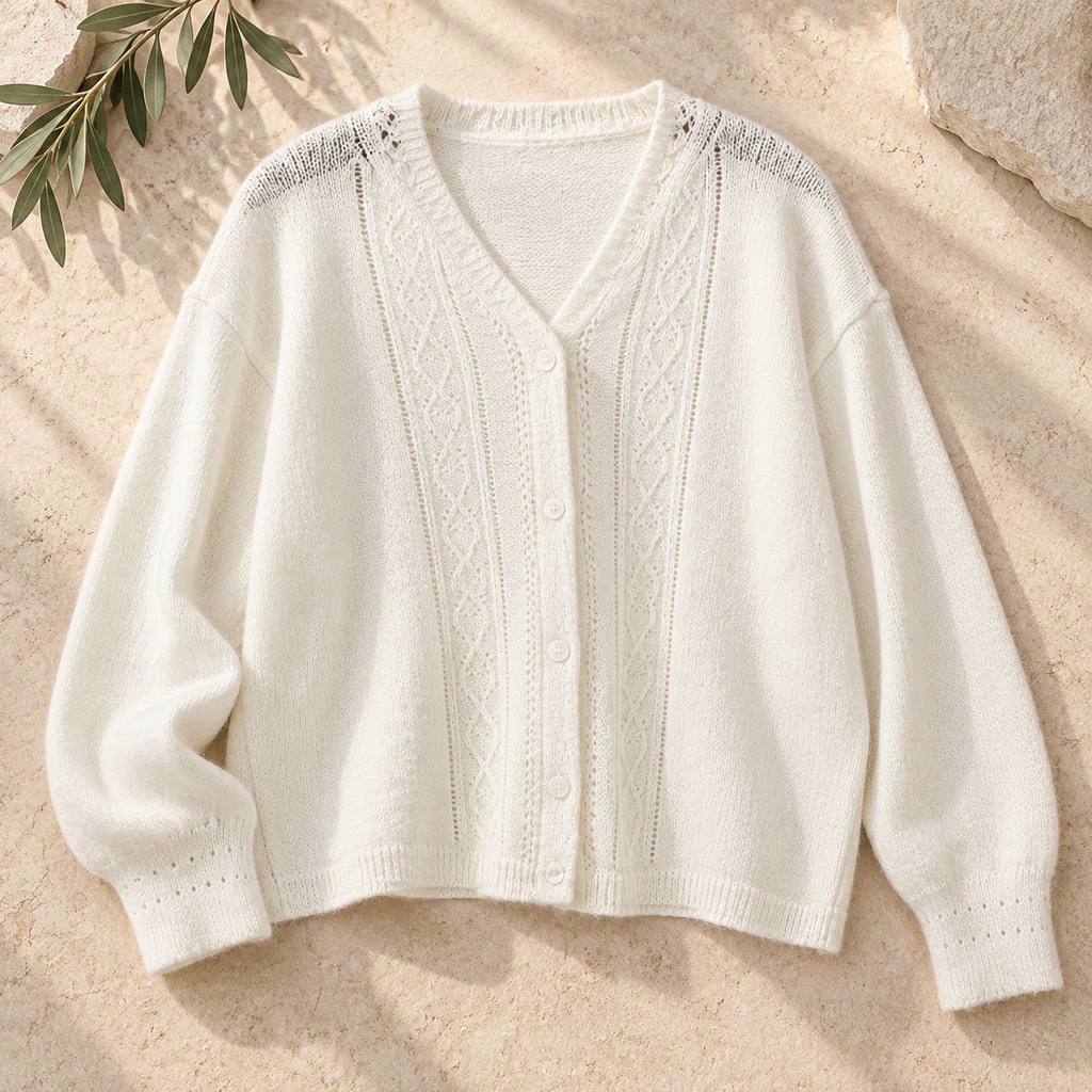 Women’s Hollow-Out Relaxed Knit Sweater