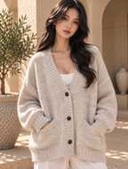 Women’s Relaxed V-Neck Knit Cardigan