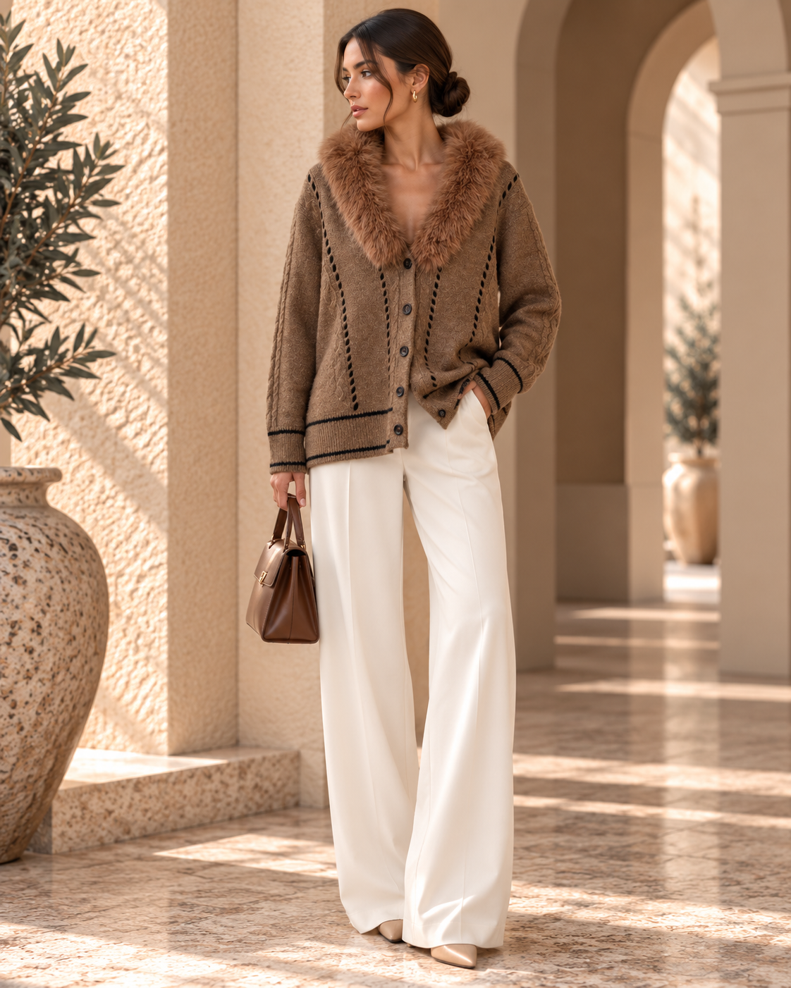 Women’s Relaxed Long Sleeve Knit Cardigan