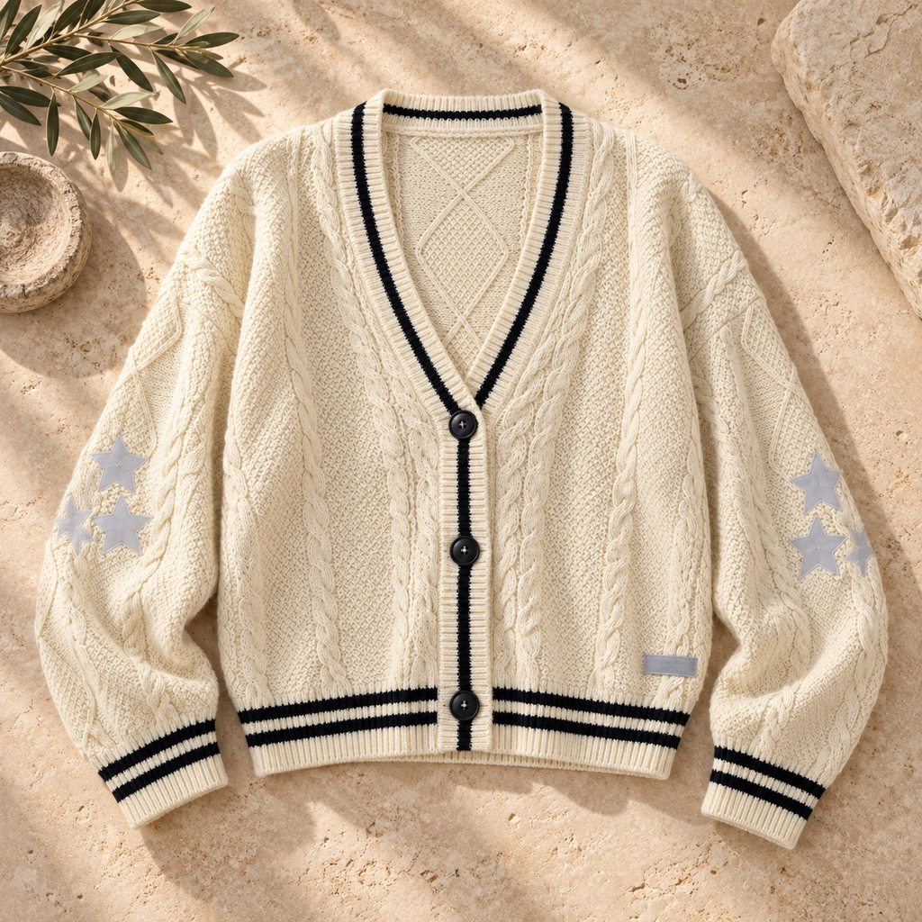 Women’s Long Sleeve Wool-Blend Cardigan