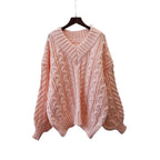 V-neck pullover sweater