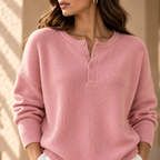 Women’s Button V-Neck Knit Sweater