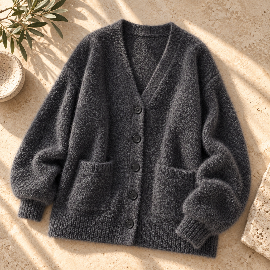 Women’s Lantern Sleeve Knit Cardigan