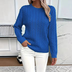 Round neck Fried Dough Twists thickened sweater