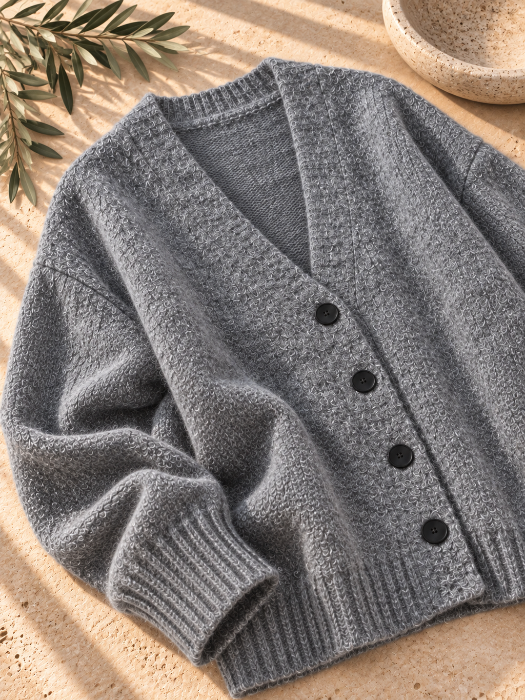 Women’s Long Sleeve V-Neck Knit Sweater
