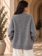 Women’s Long Sleeve V-Neck Knit Sweater