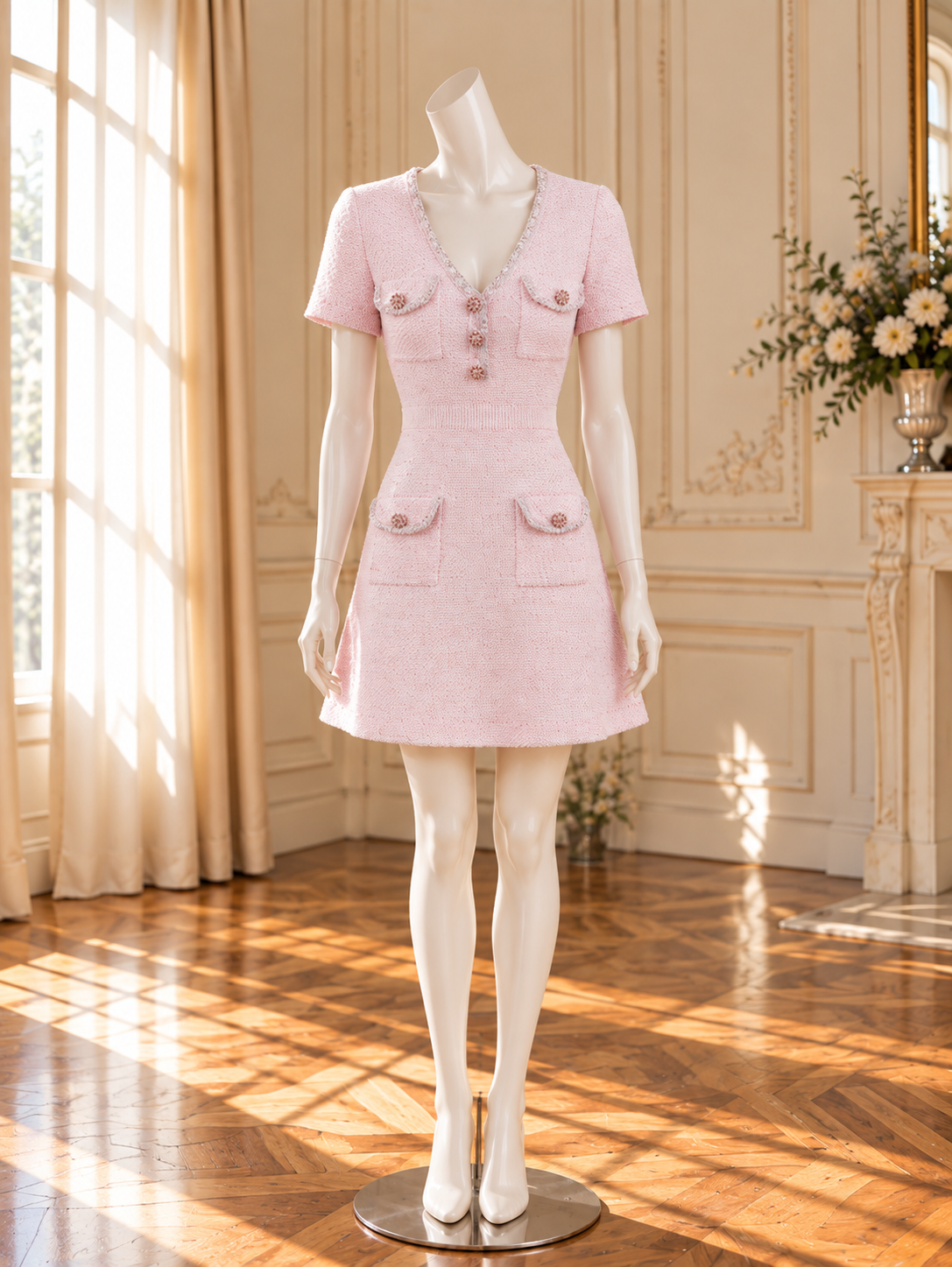 Women’s V-Neck Mini Dress