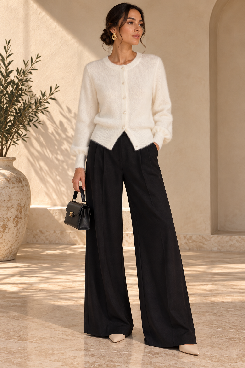 Women’s Cropped Knit Cardigan