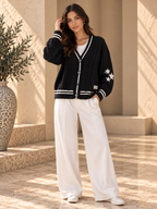 Women’s Long Sleeve Wool-Blend Cardigan