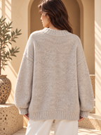 Women’s Solid V-Neck Knit Sweater