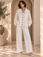 Women’s Collared Relaxed Knit Sweater