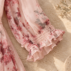 Women’s Floral Mulberry Silk Maxi Dress