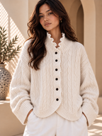 Women’s Relaxed Long Sleeve Knit Sweater