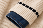 Women’s Contrast Relaxed Knit Sweater