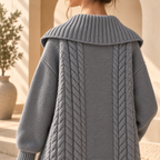 Women’s Collared Long Sleeve Knit Sweater