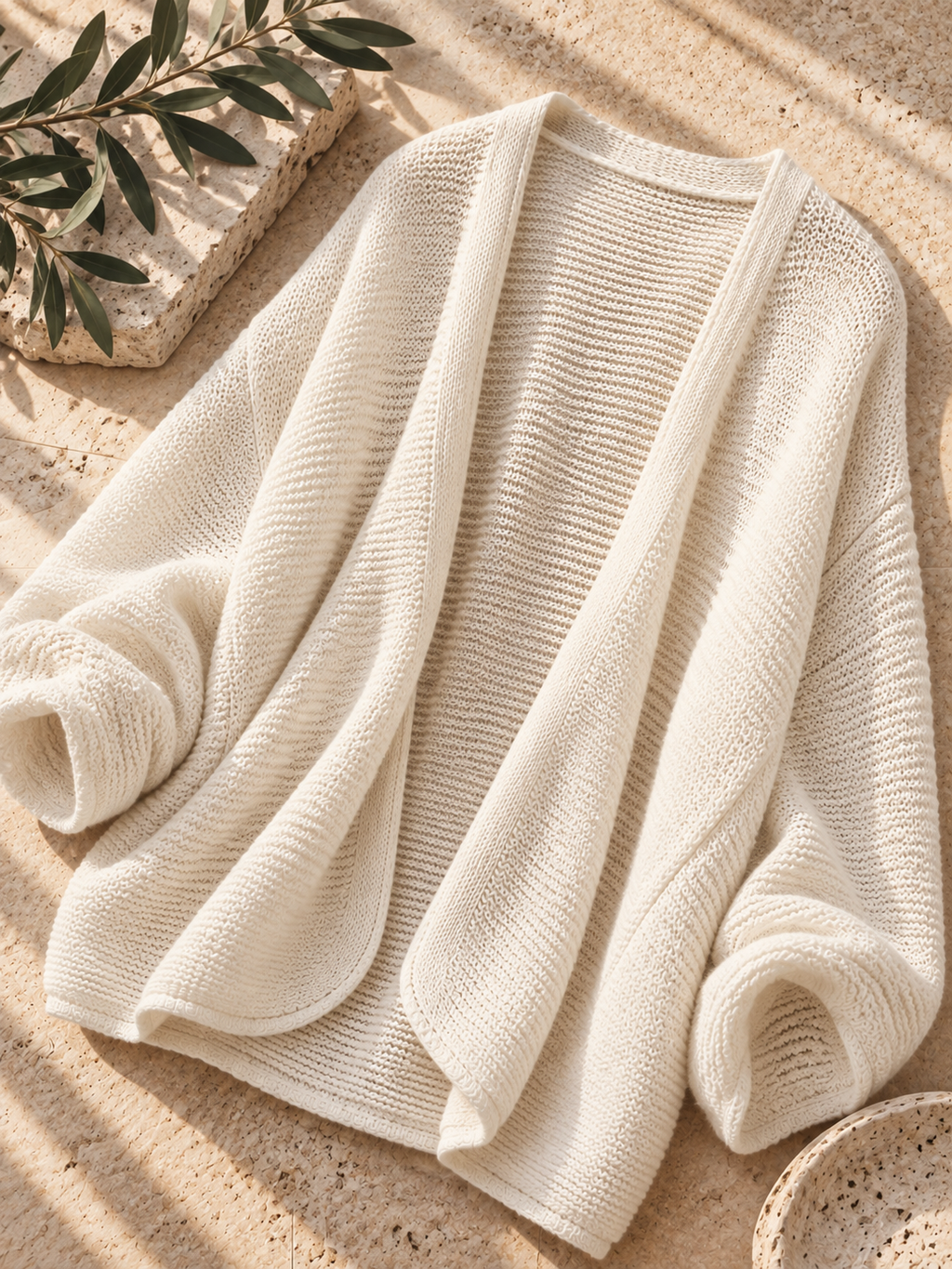 Women’s Open-Front Relaxed Knit Cardigan
