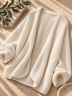 Women’s Open-Front Relaxed Knit Cardigan