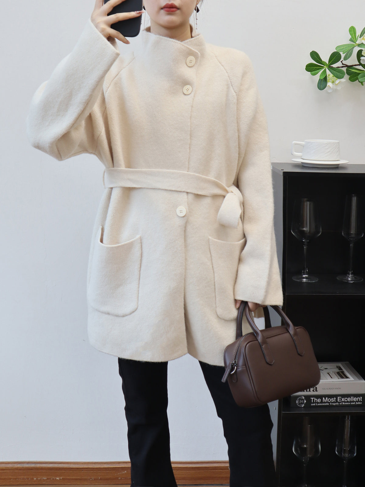 Solid color loose jacket for women