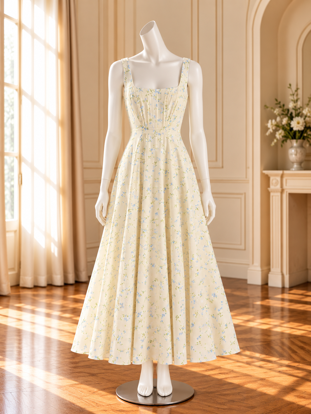 Women’s Printed Lace-Up Dress