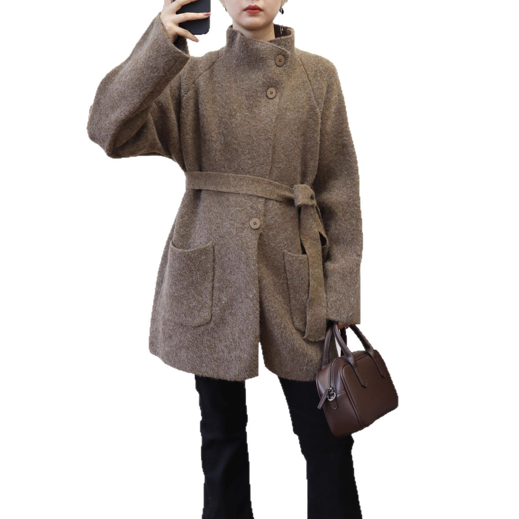 Solid color loose jacket for women