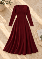 Women’s Collared Long Knit Dress