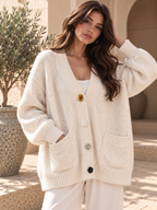 Women’s Sequin Relaxed Knit Cardigan