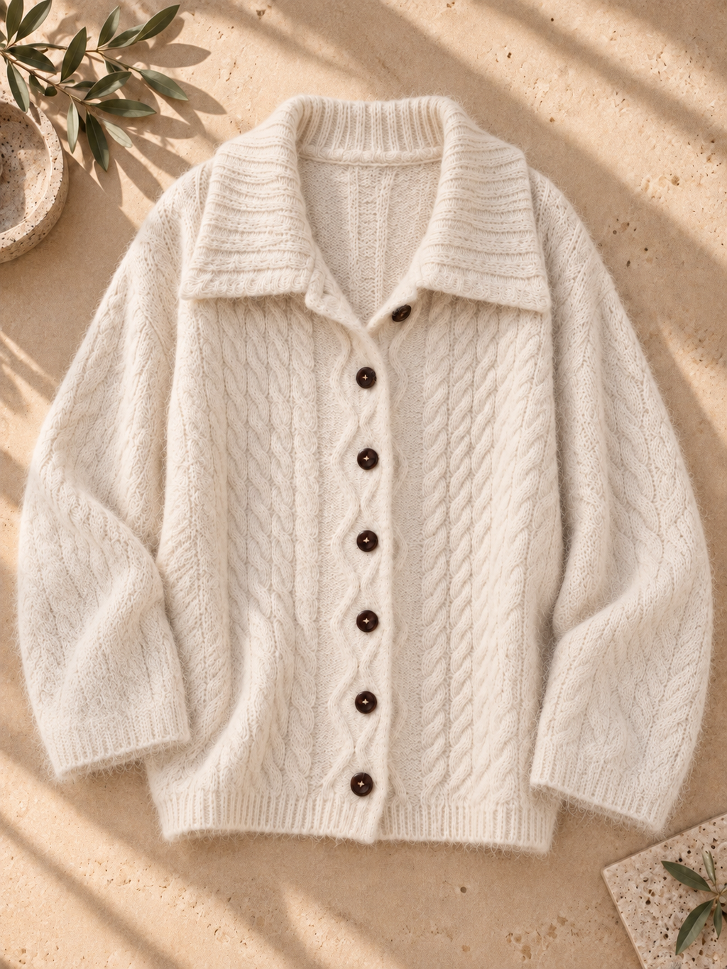 Women’s Collared Relaxed Knit Sweater