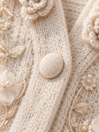 Women’s Floral V-Neck Button Cardigan