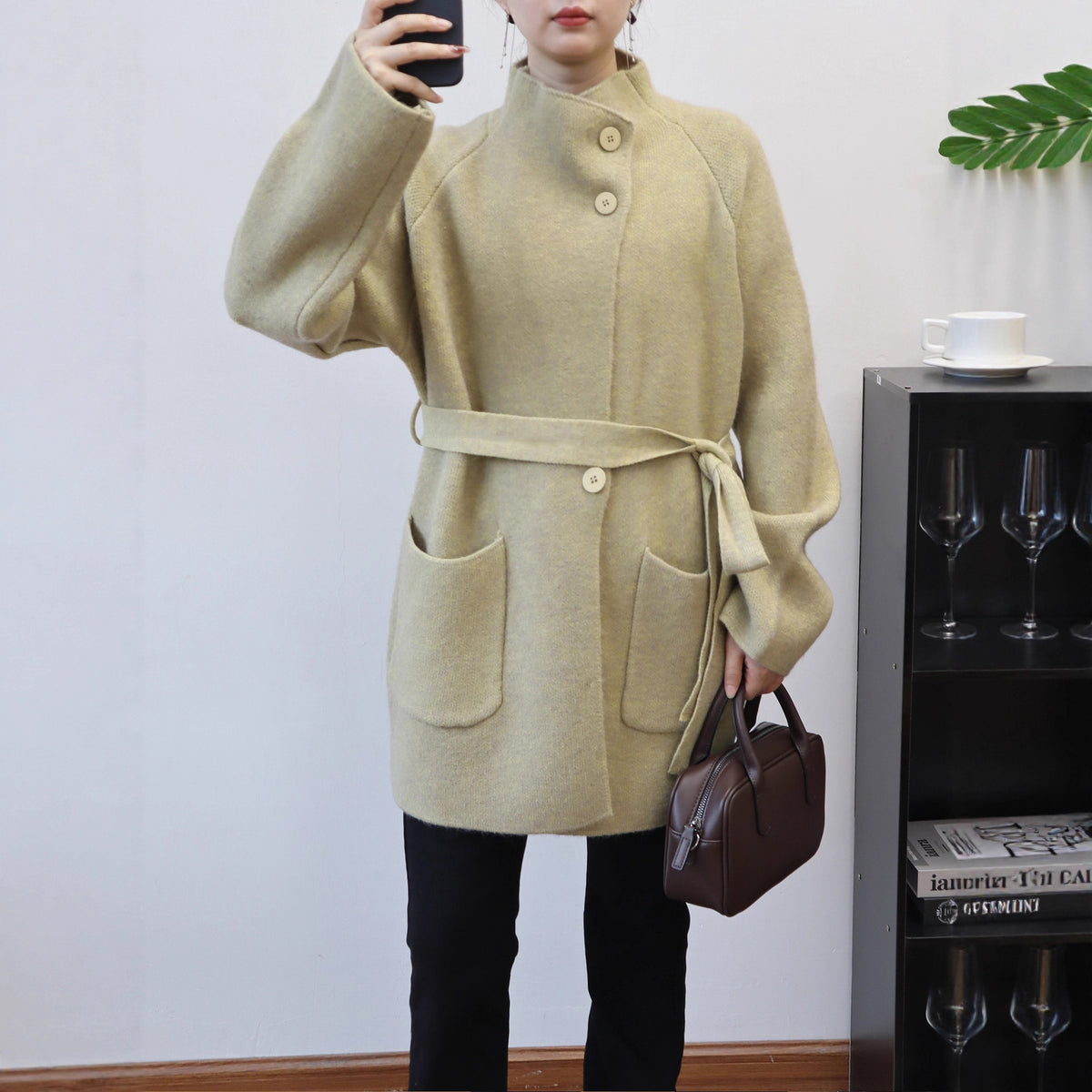 Solid color loose jacket for women