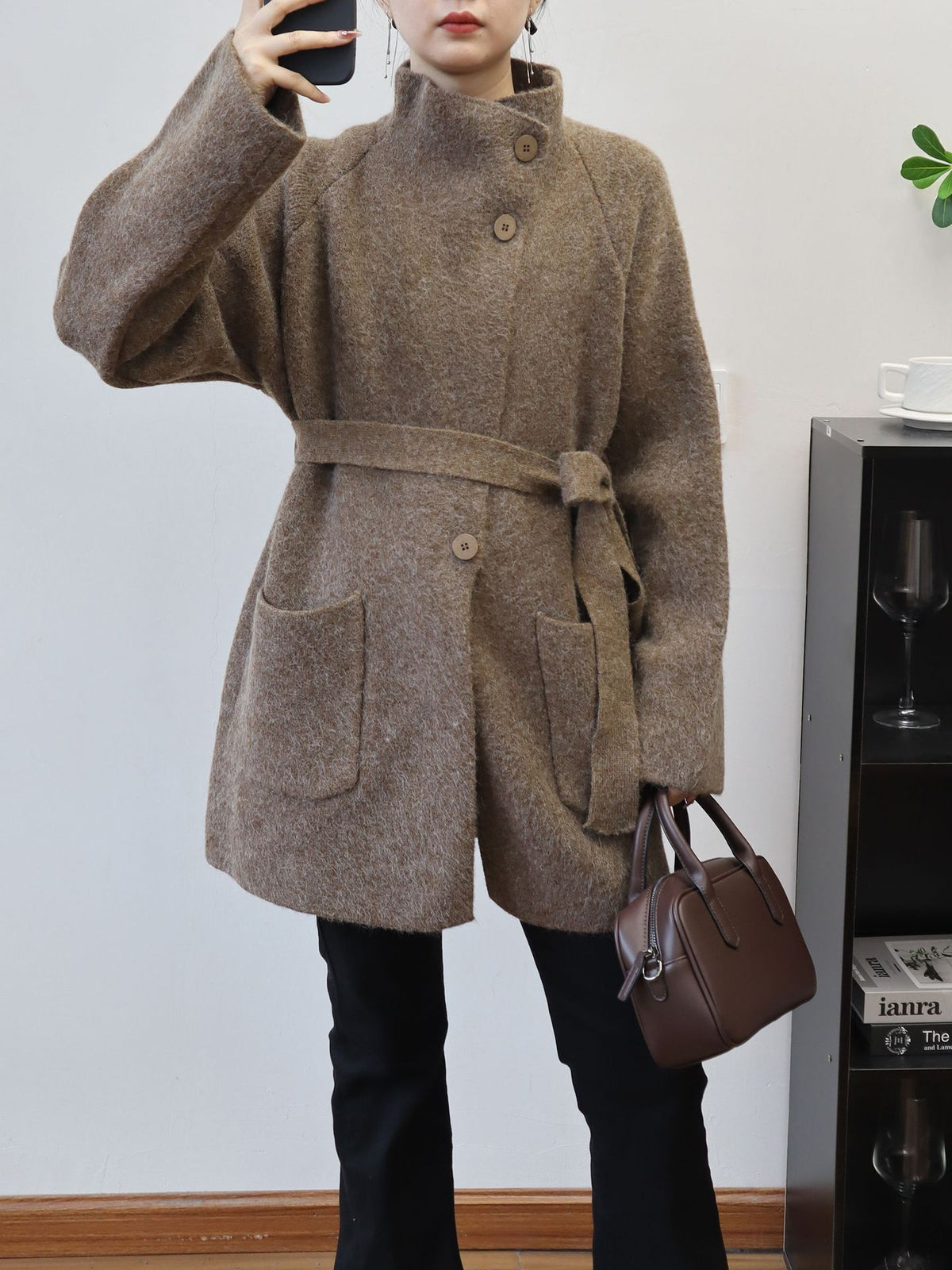 Solid color loose jacket for women