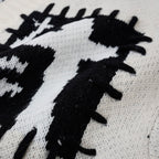 Spider Cross V-neck cardigan sweater