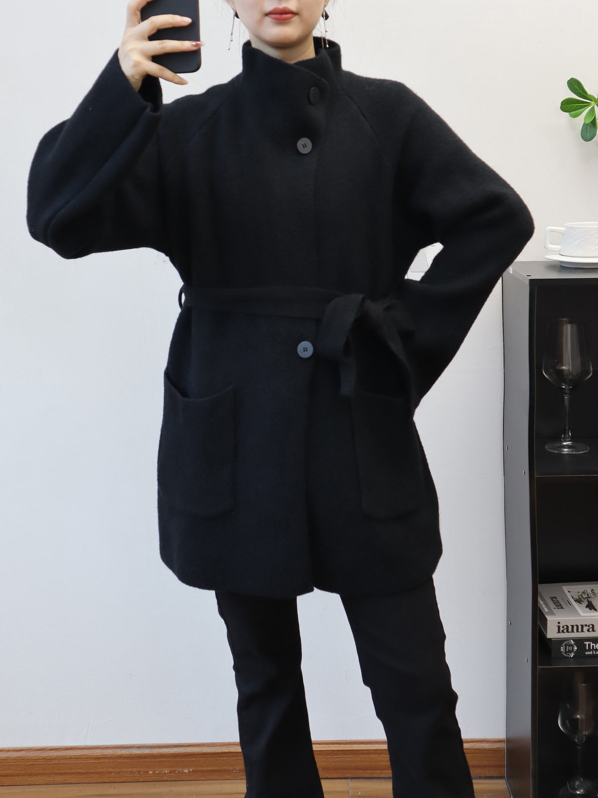 Solid color loose jacket for women
