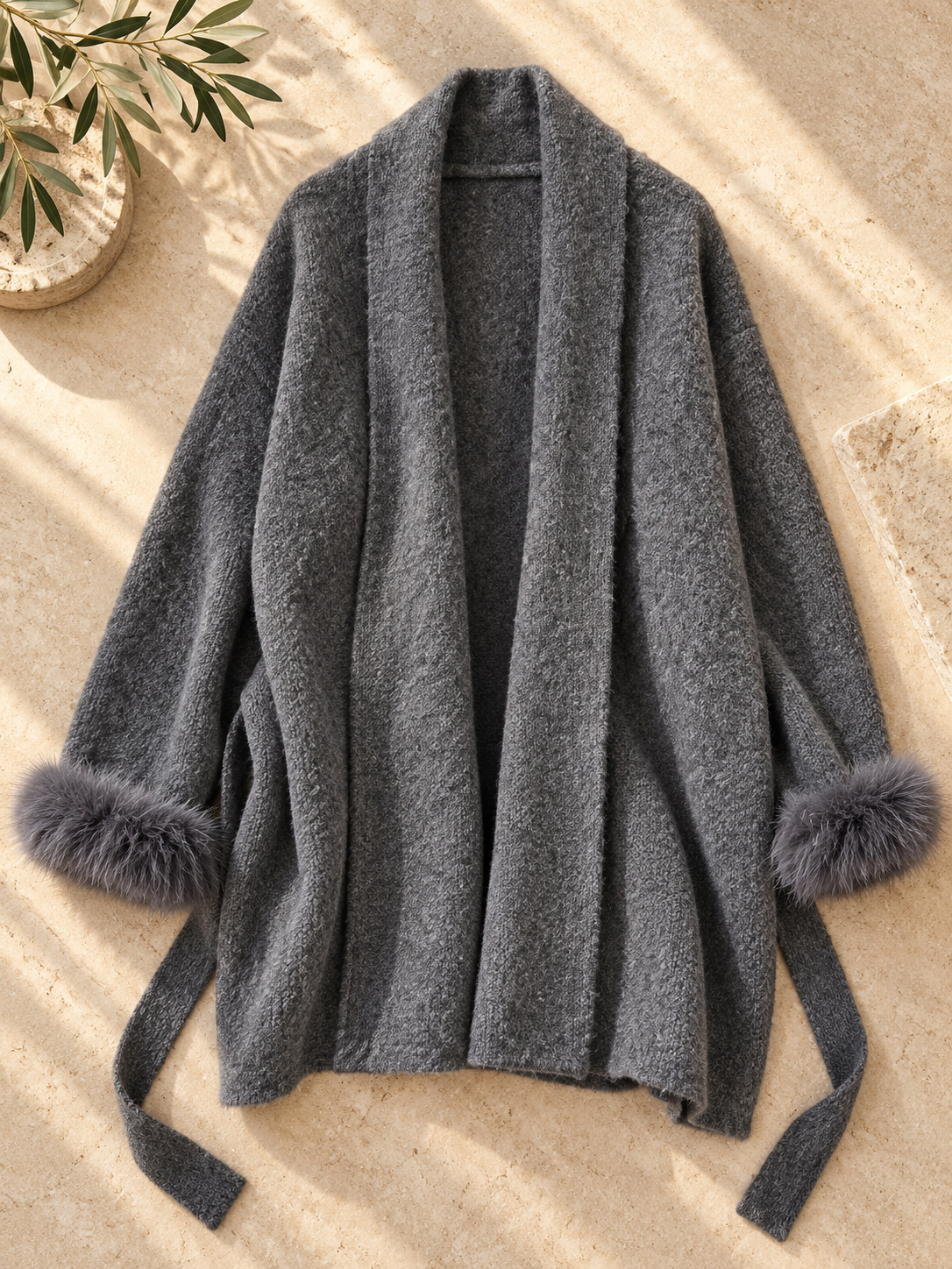 Women’s Lace-Up Knit Cardigan