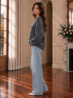 Women’s Sequin Crewneck Knit Sweater