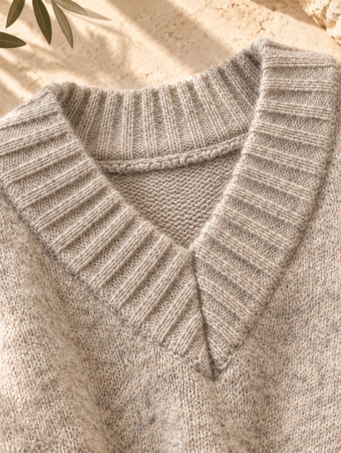 Women’s Solid V-Neck Knit Sweater