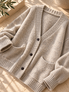 Women’s Relaxed V-Neck Knit Cardigan