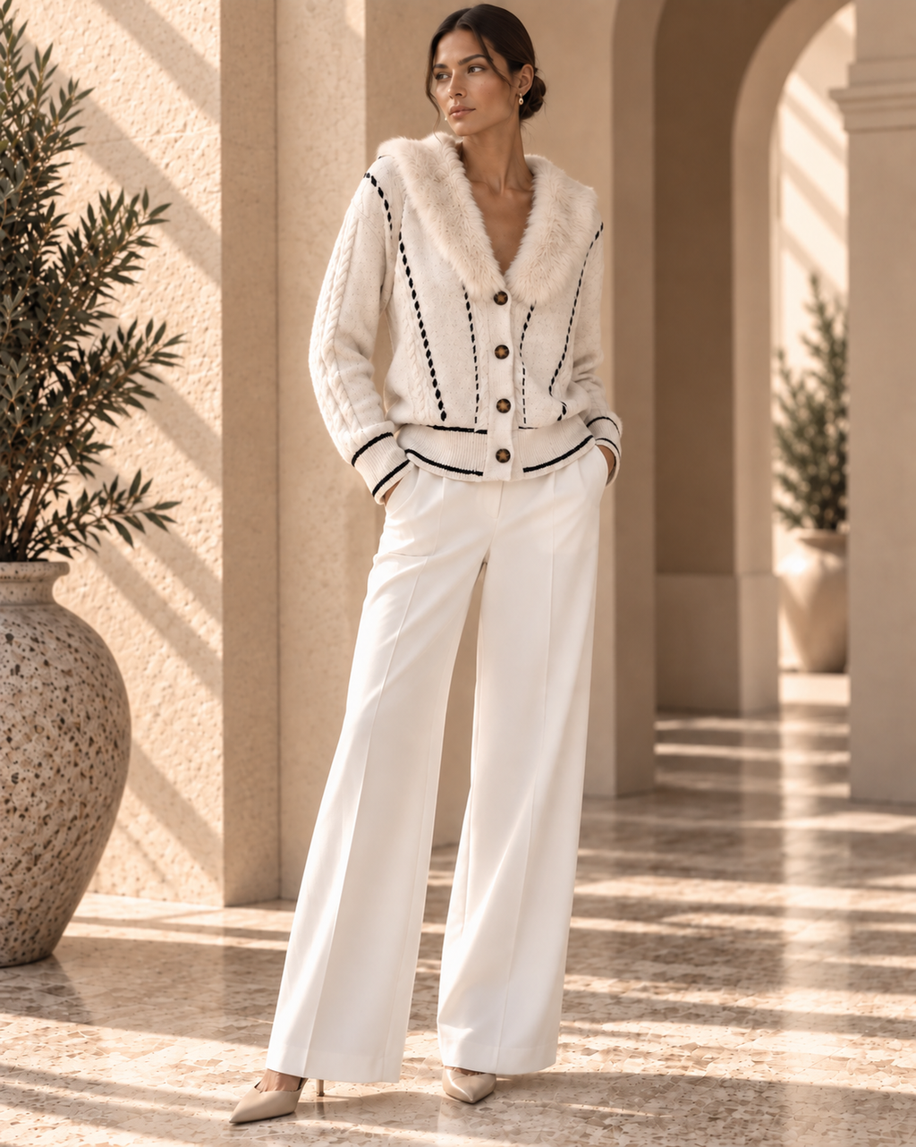 Women’s Relaxed Long Sleeve Knit Cardigan