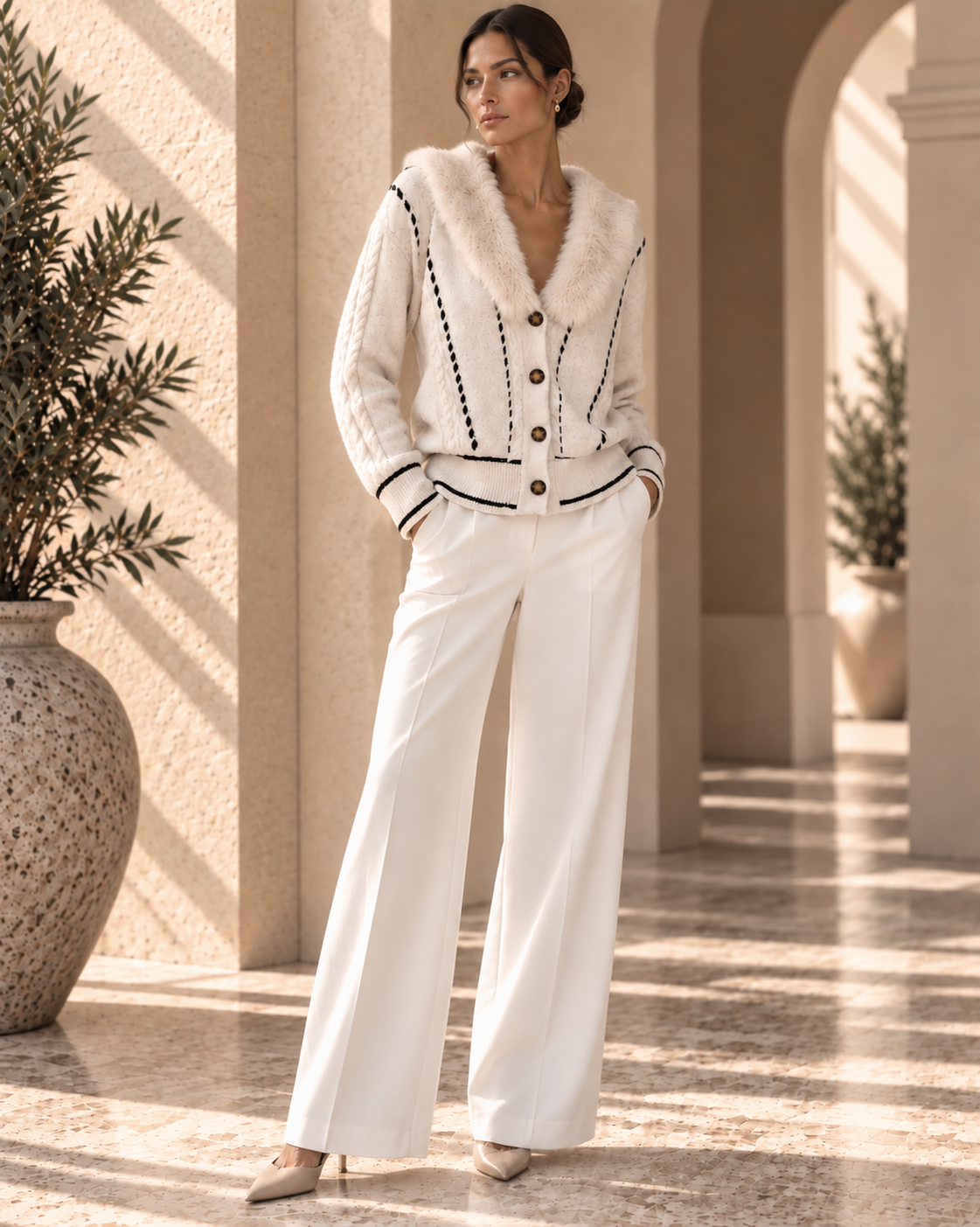 Women’s Relaxed Long Sleeve Knit Cardigan