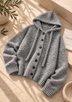 Women’s Hooded Relaxed Knit Sweater