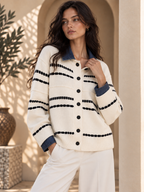 Women’s Contrast Relaxed Knit Sweater