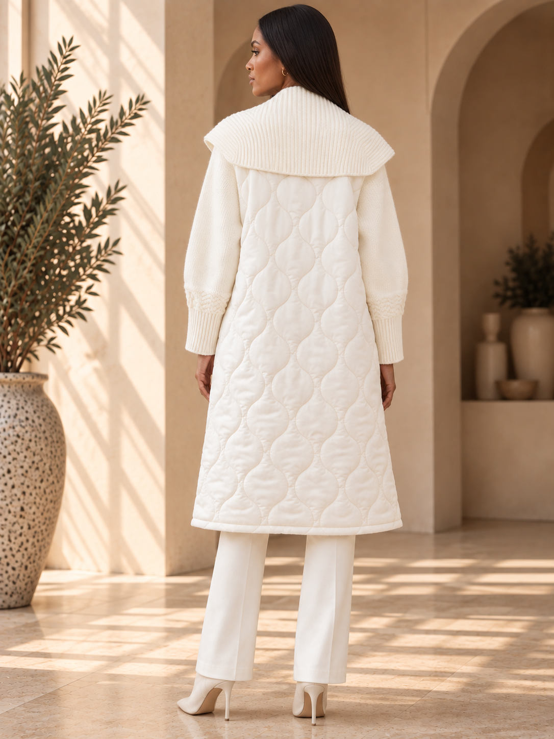 Women’s Hooded Toggle Long Coat
