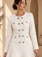 Women’s Double-Breasted Long Sleeve Dress