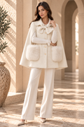 Women’s Bow Detail Cloak Coat